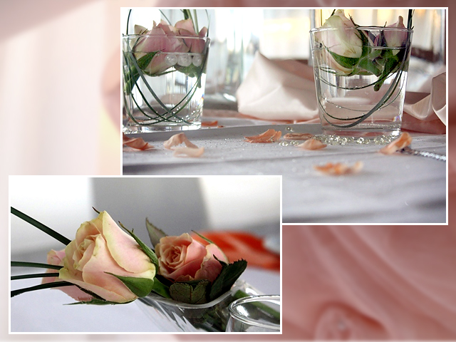 Rosa Tischdeko – Vielen Dank für die Blumen 
