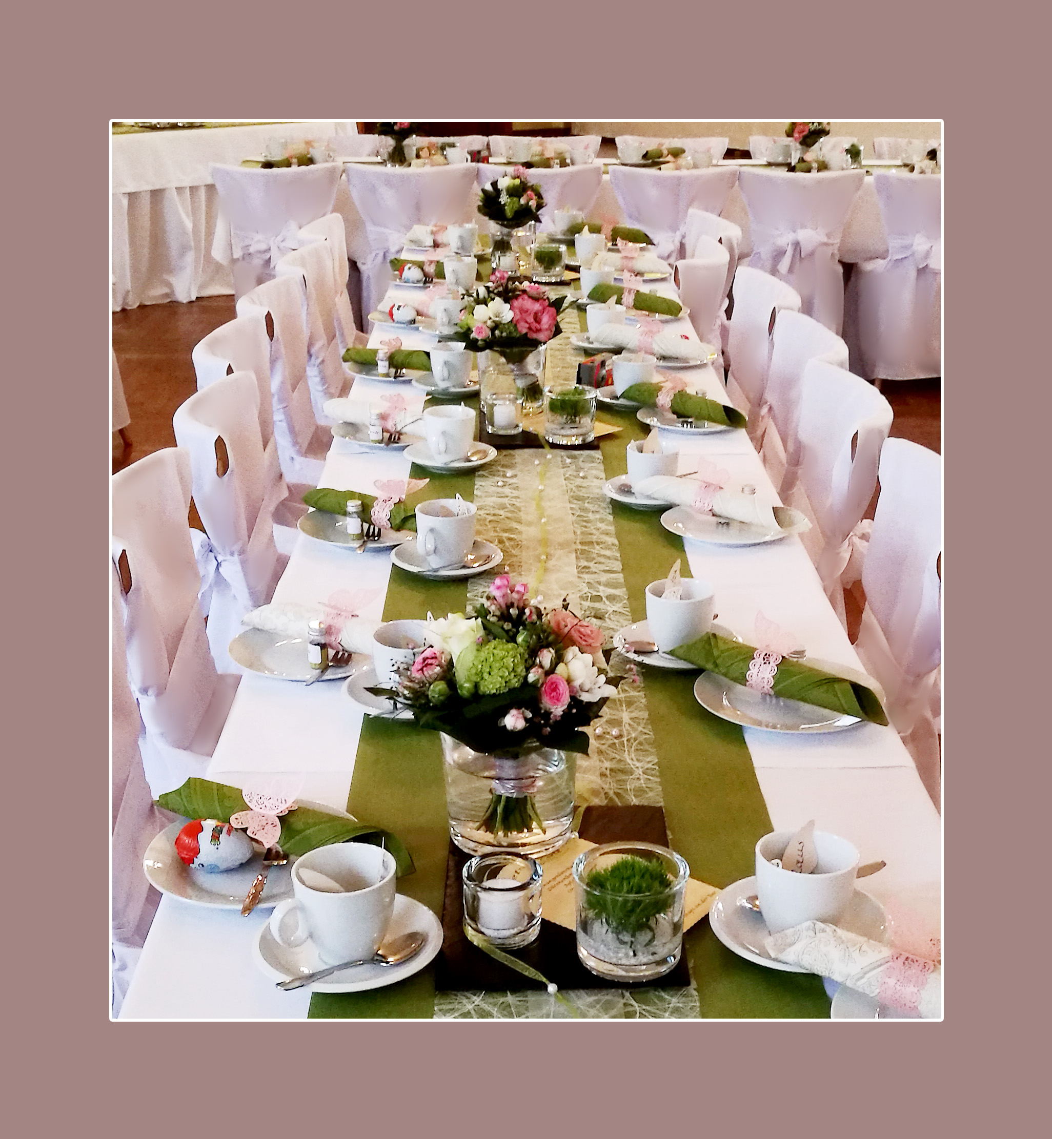 Tischdeko Grün Hochzeit